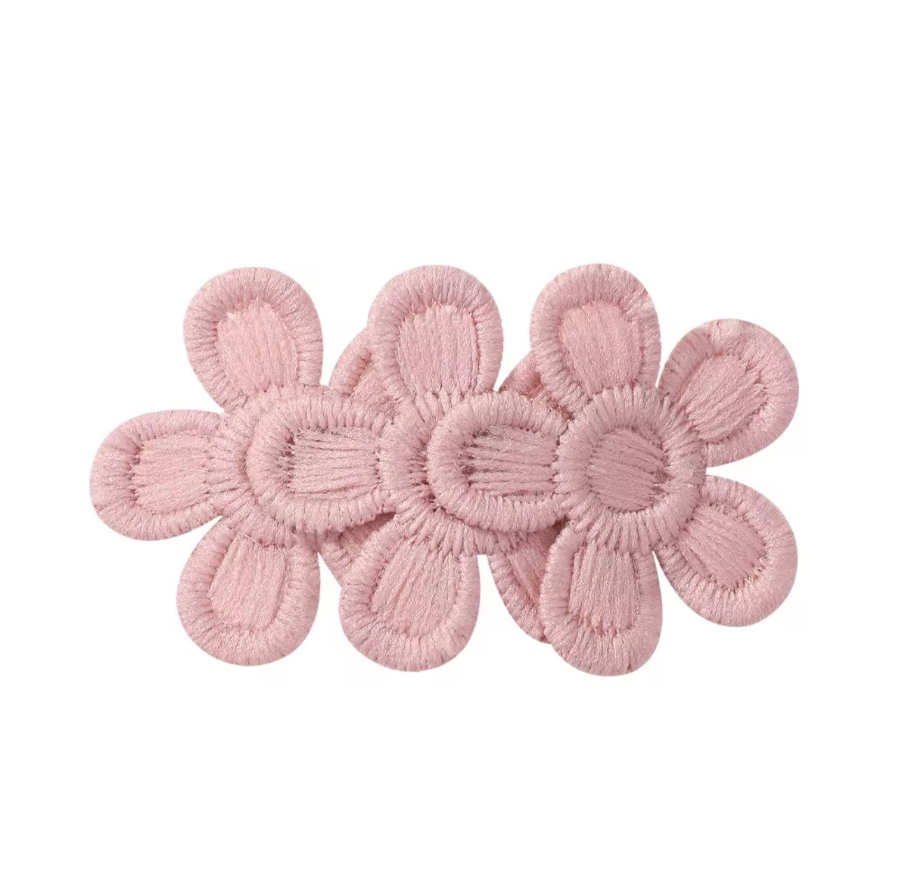 Cotton flower hair clips